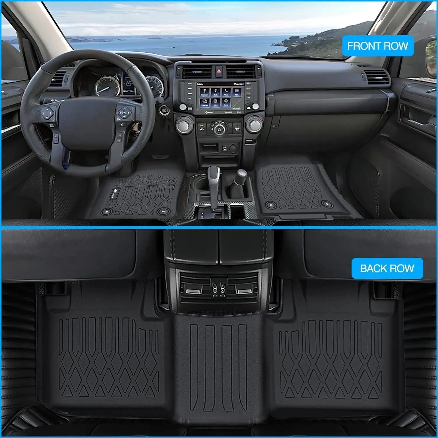 2016-2023 Dodge Durango/Jeep Grand Cherokee TPE Floor Mats