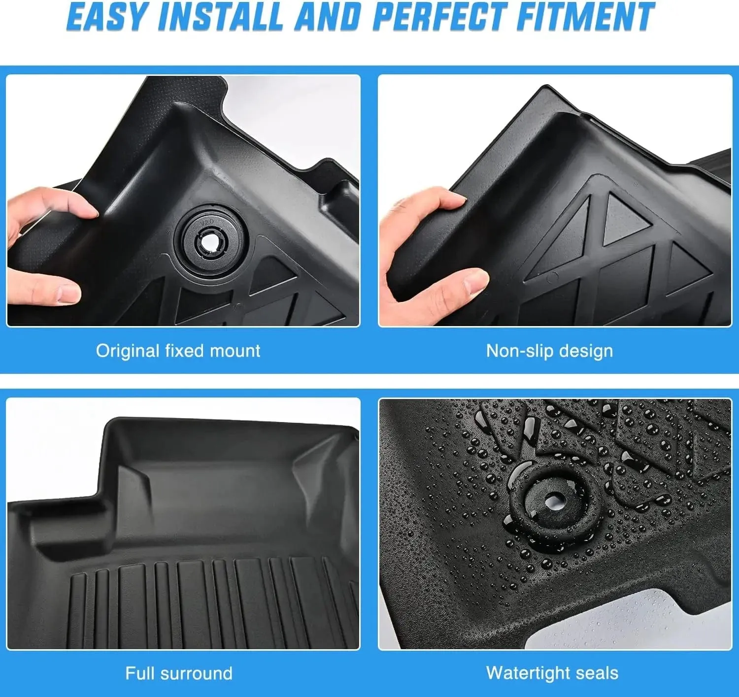 2016-2023 Dodge Durango/Jeep Grand Cherokee TPE Floor Mats