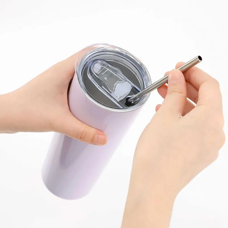 20oz Stainless Steel Tumbler - Glossy Purple