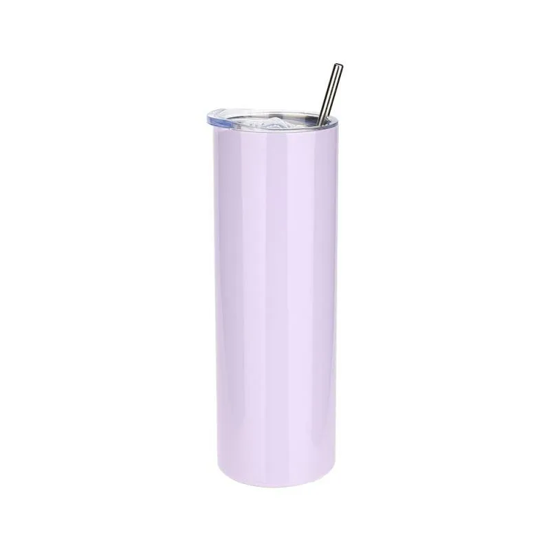 20oz Stainless Steel Tumbler - Glossy Purple
