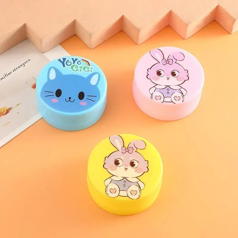 3 Pcs Folding Cup with Lid Portable Reusable Plastic Water Cup Cartoon Collapsible Mouthwash Cup Travel Outdoor Drinking Cup