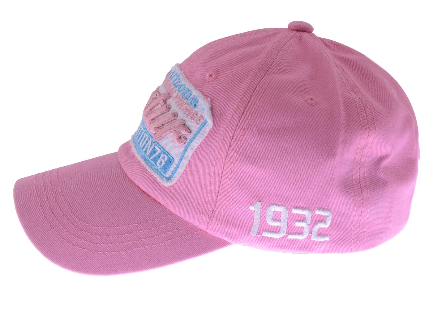 Anna-Kaci Unisex Vintage Paw Patch Embroidery Baseball Cap Distressed Summer Vented Sun Cap Hat