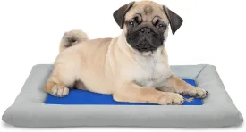 Arf Pets Dog Self Cooling Pet Bed  Solid Gel Based Self Cooling Mat for Pets, Includes a Foam Based Bolster Bed for Extra Comfort