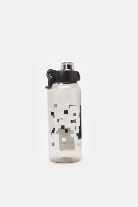 Black Printed Water Bottle (1000ml)