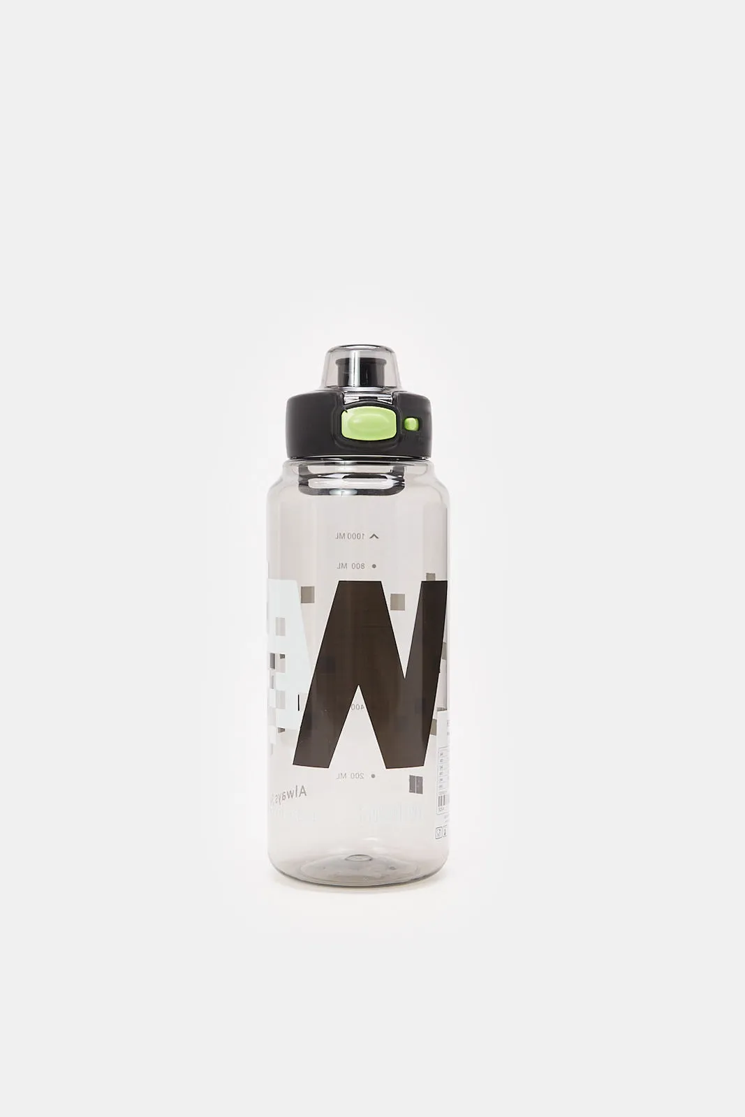 Black Printed Water Bottle (1000ml)
