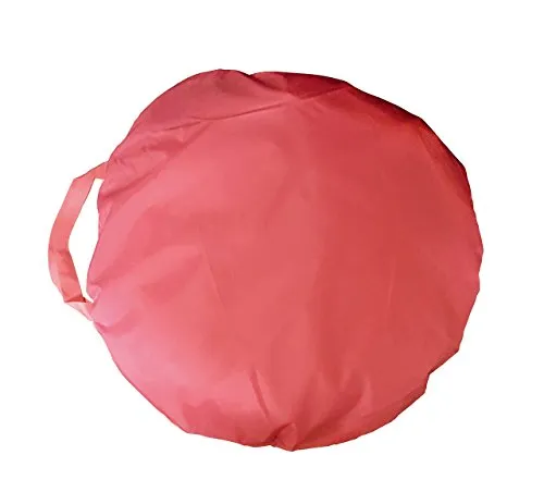 Casa de campaña con diseño de castillo de princesas, para jugar, color rosa