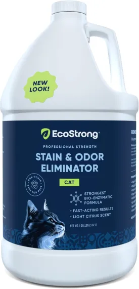 Cat Stain And Odor Remover| Enzyme Urine Odor Neutralizer - Stain Remover for Carpet, Litter Boxes, Bedding, and Laundry [Citrus Scent Gallon Value Size]