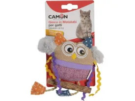 Cat toy- Polyester and matatabi owl with catnip, 15cm