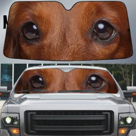 Dachshund's Eyes Beautiful Dog Eyes Car Sun Shade Cover Auto Windshield Coolspod