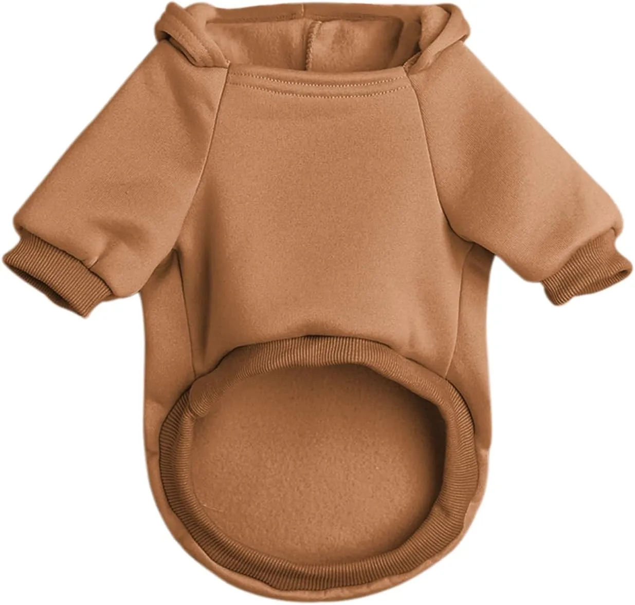 Dog Hoodie Pet Clothes for Small Dogs Thing 2 Printed Hoodies Medium Puppy Hooded Sweatshirt Pullover Outfit(Khaki,S)