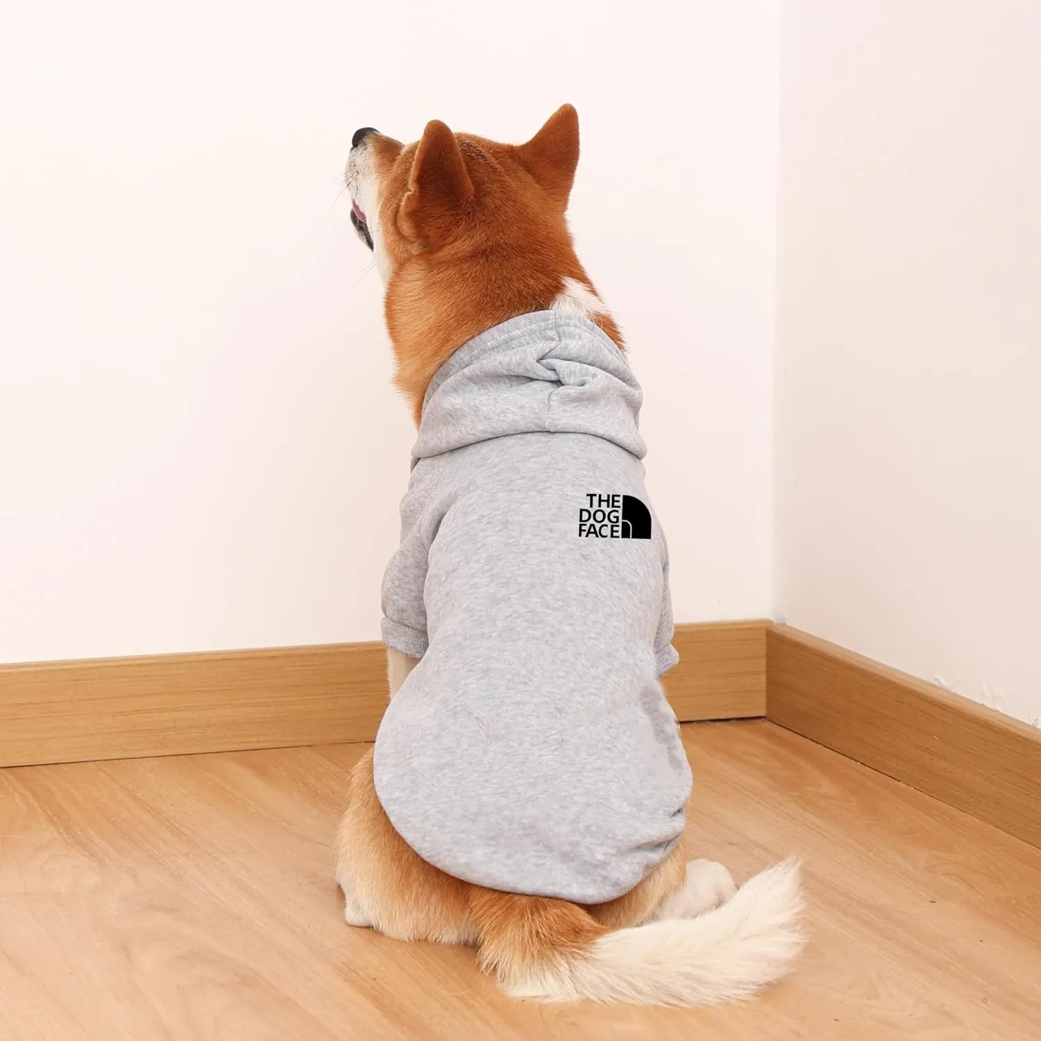 Dog Hoodie - Stylish Outdoor Sports Sweatshirt, Soft and Warm Pet Clothes for Small, Medium and Large Dogs (Grey, Medium)