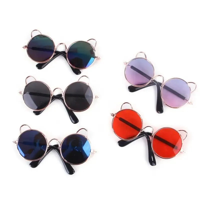 Dog Teddy Sunglasses for Dogs - UV Protection Metal Frames