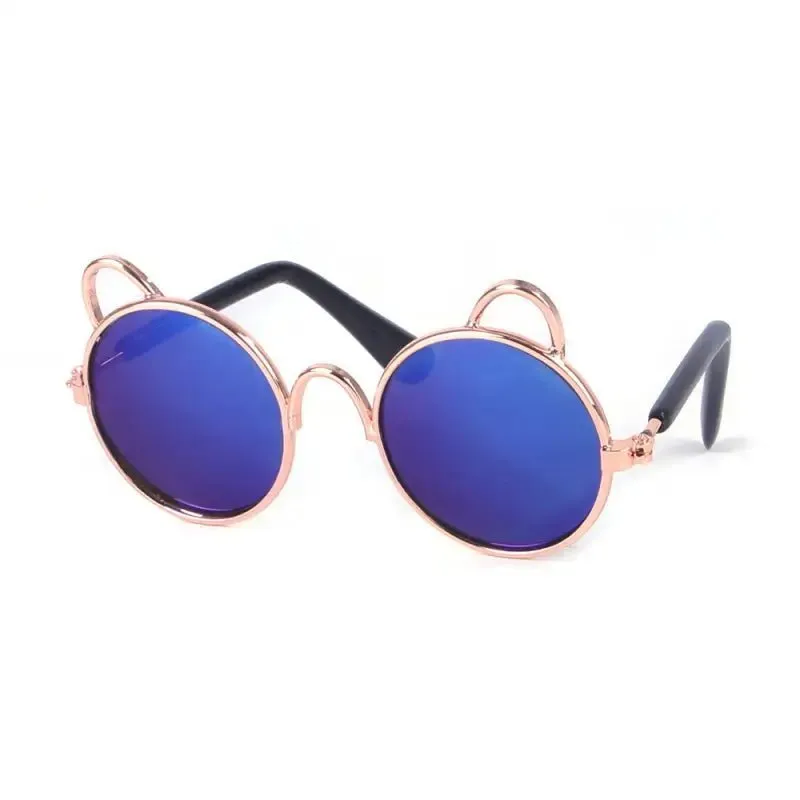 Dog Teddy Sunglasses for Dogs - UV Protection Metal Frames