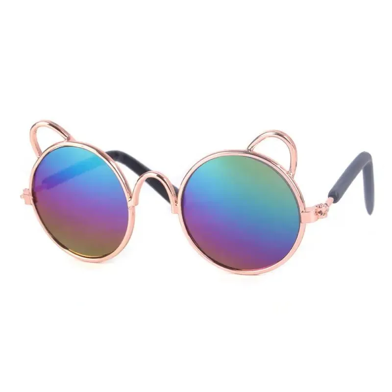 Dog Teddy Sunglasses for Dogs - UV Protection Metal Frames