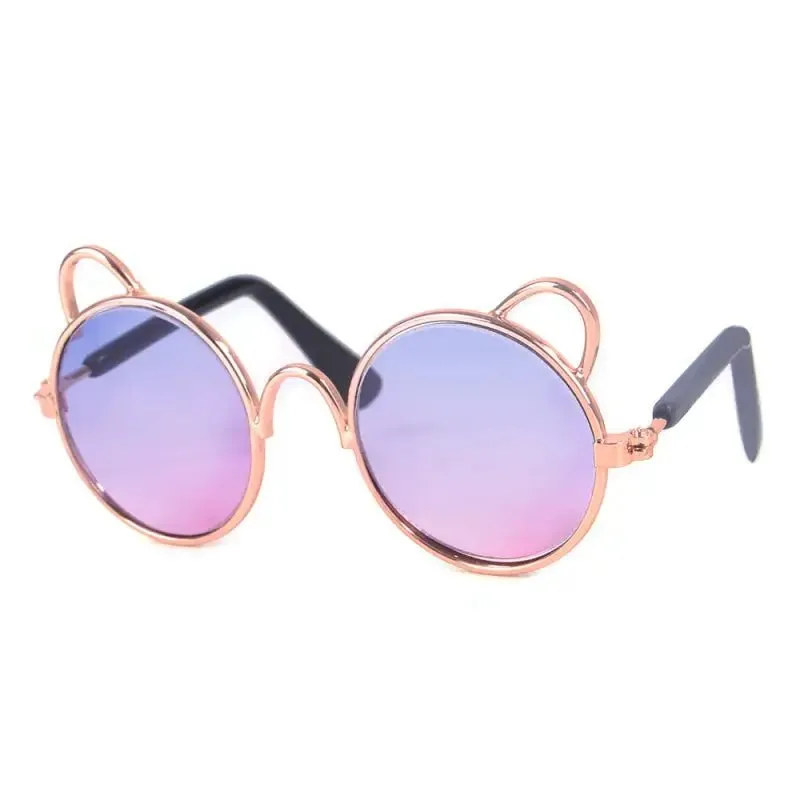 Dog Teddy Sunglasses for Dogs - UV Protection Metal Frames