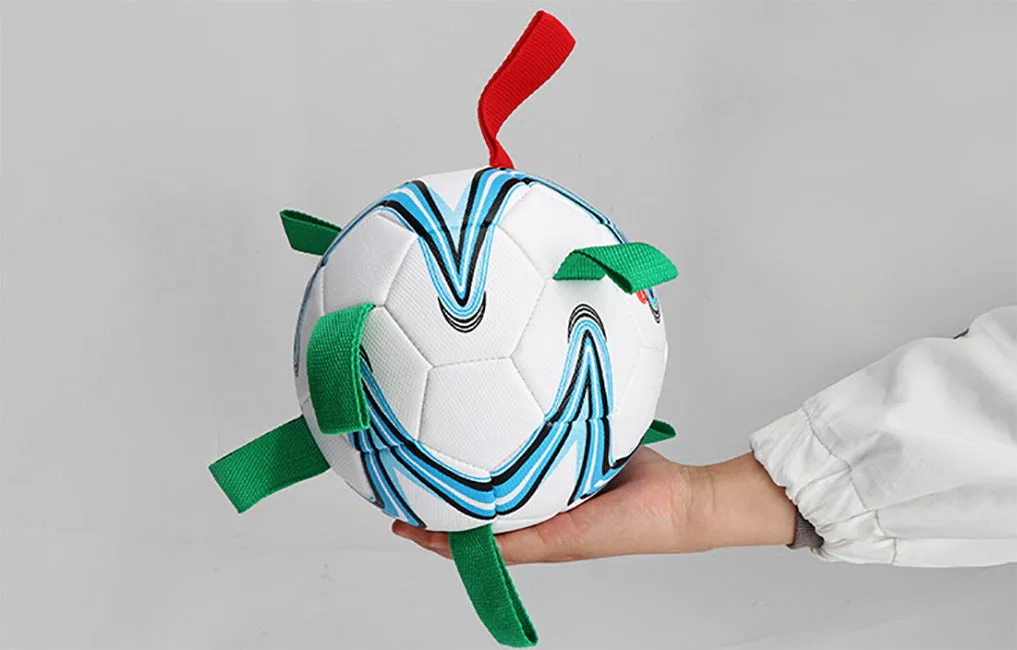 Dog Toys Football with Grab Tabs