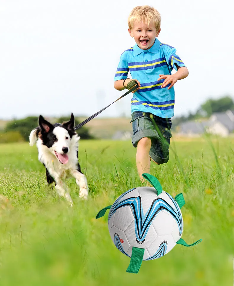 Dog Toys Football with Grab Tabs