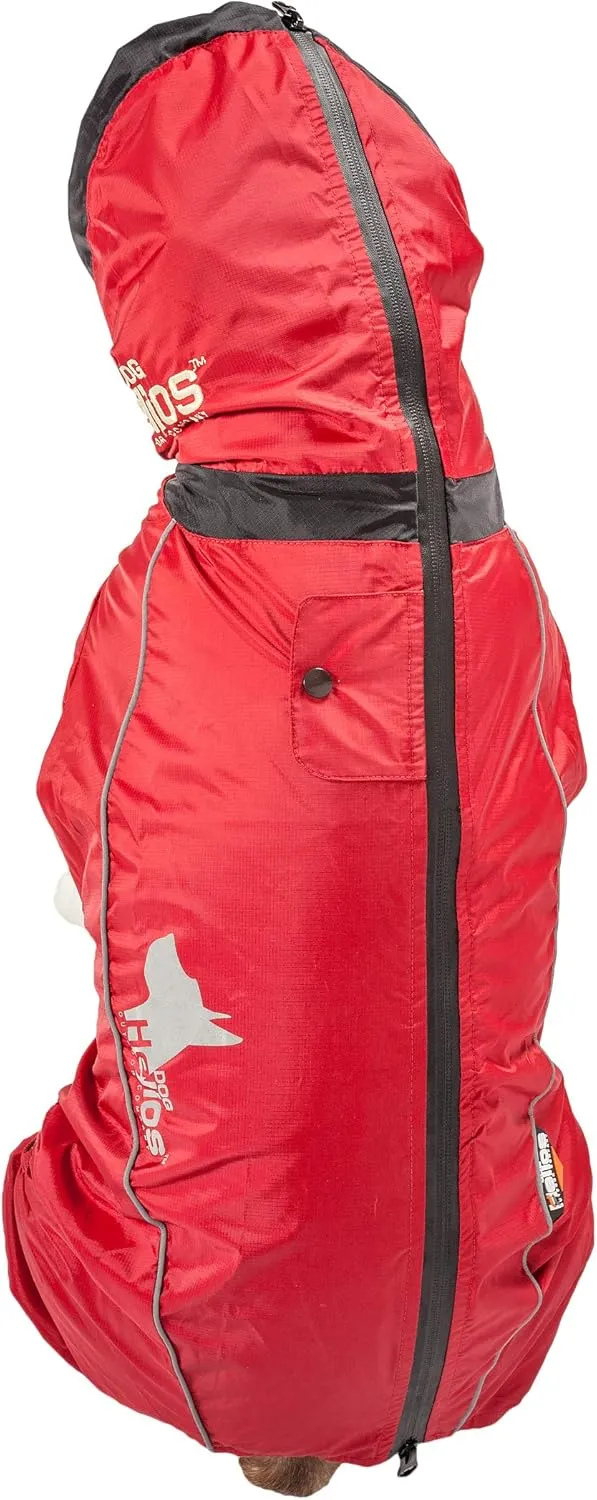 DOGHELIOS 'Weather-King' Windproof Waterproof and Insulated Adjustable Full Bodied Pet Dog Jacket Coat w/ Heat Retention Technology, X-Small, Red