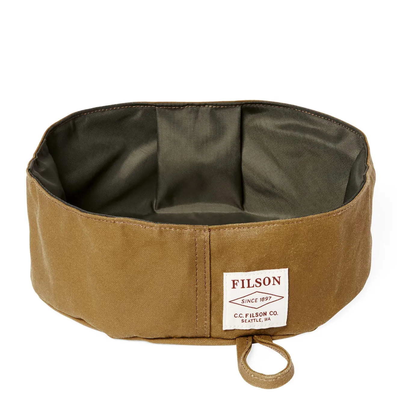 Filson Short Dog Bowl Dark Tan