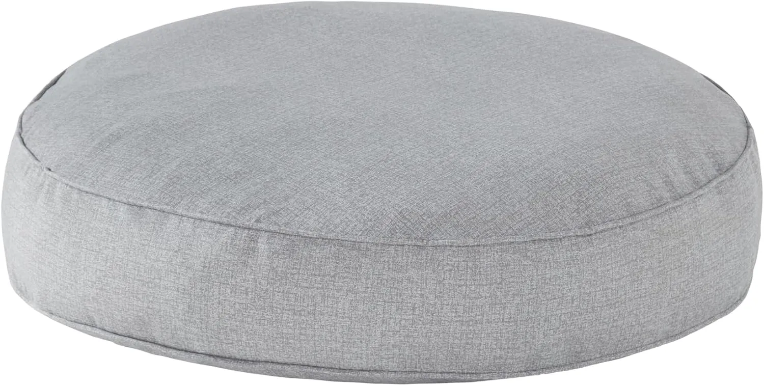 Gordie Round Indoor/Outdoor Pillow Style Dog Bed, Cement, Medium
