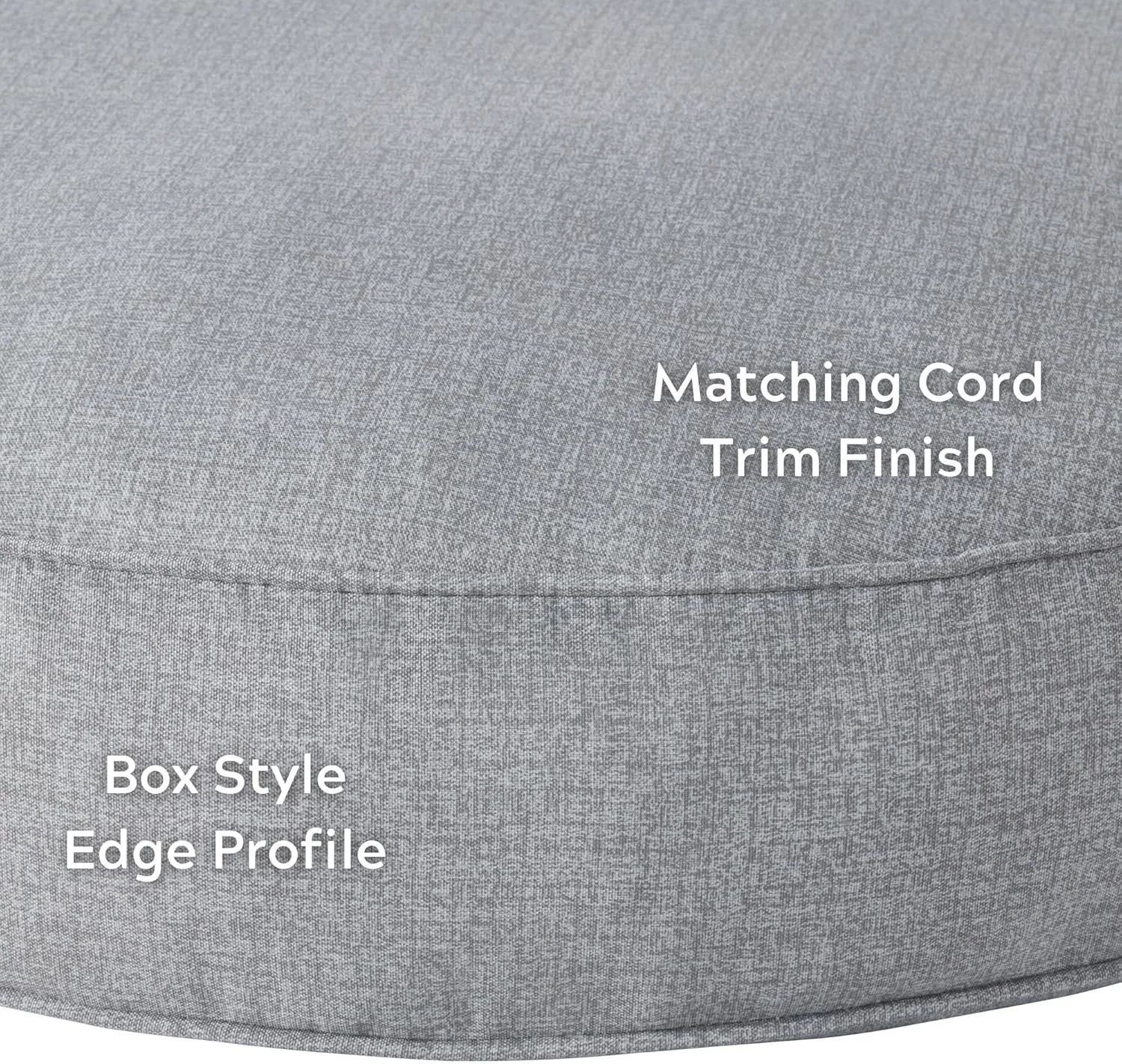 Gordie Round Indoor/Outdoor Pillow Style Dog Bed, Cement, Medium