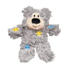Kong Cat Softies Patchwork Bear Grey