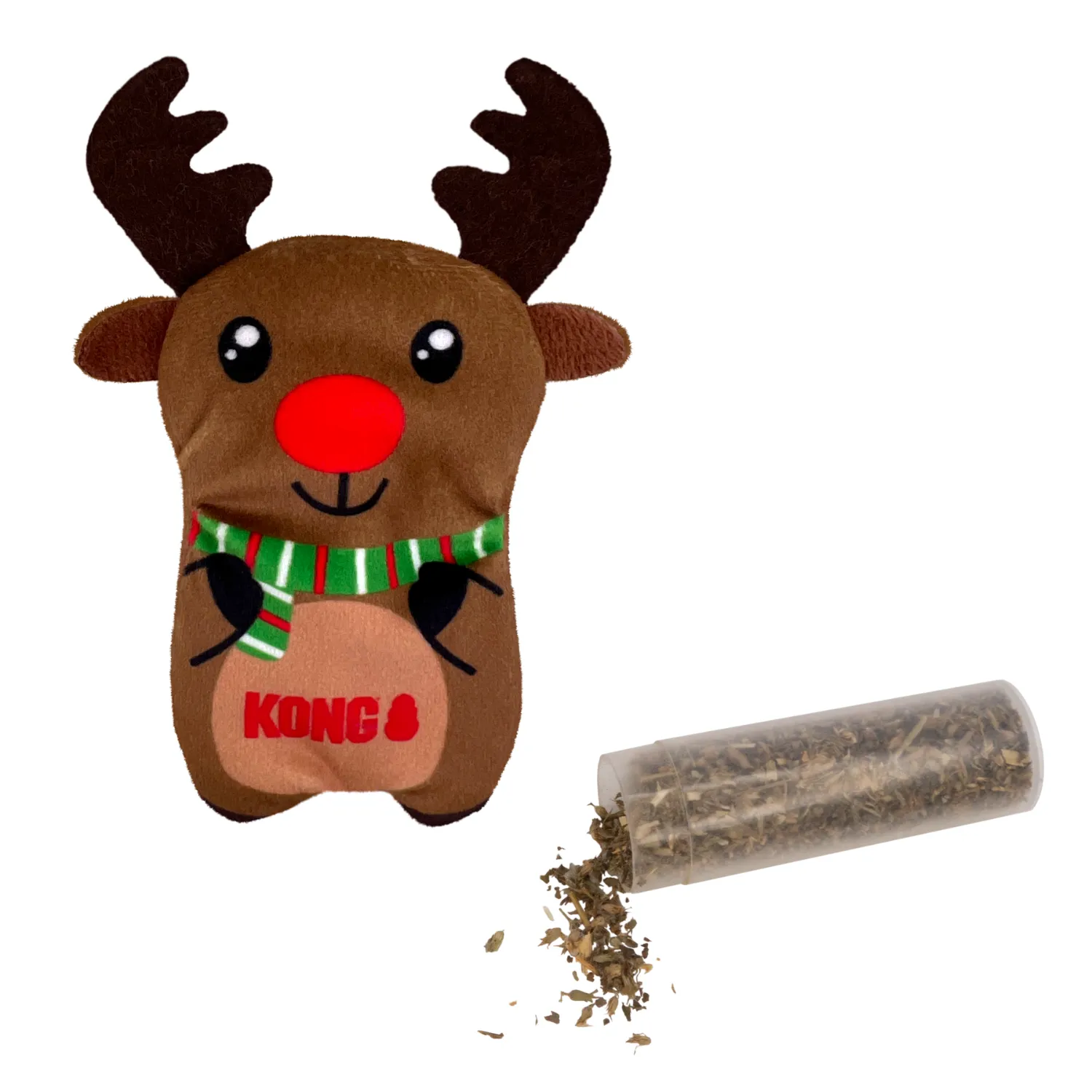 KONG Holiday Refillables Reindeer 2024 | Christmas Catnip Cat Toy