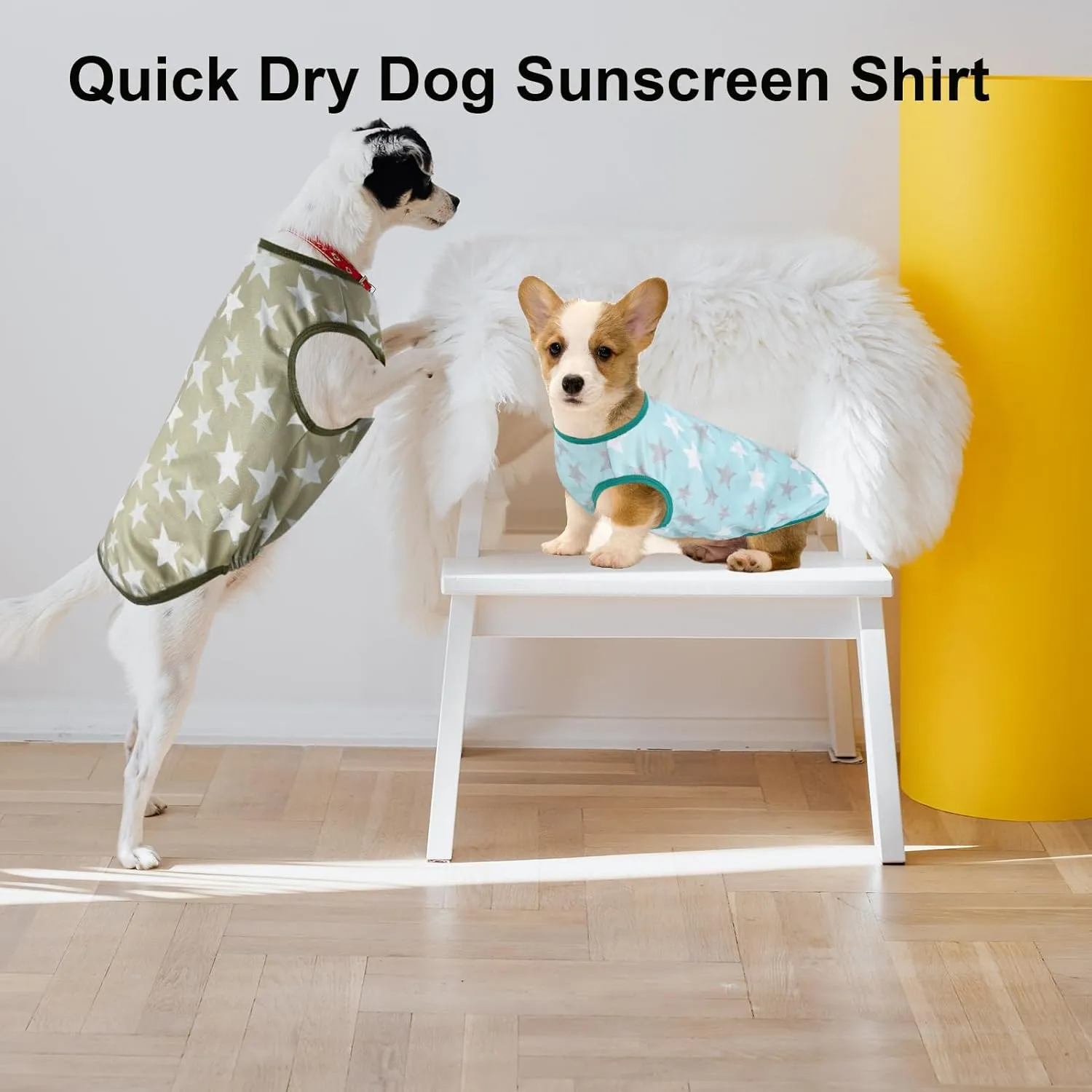 Lightweight Breathable Dog Cooling Shirts, Quick Dry Sunscreen T Shirt, Professional Pet Summer Vest for Small Medium Large Girl Boy Dog