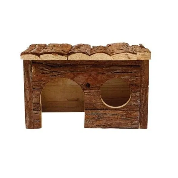Living World TreeHouse Real Wood Cabin Hide for Small Animals