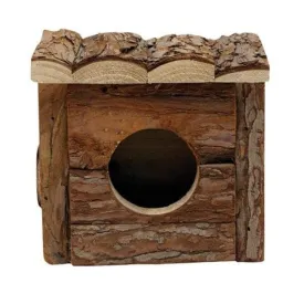 Living World TreeHouse Real Wood Cabin Hide for Small Animals