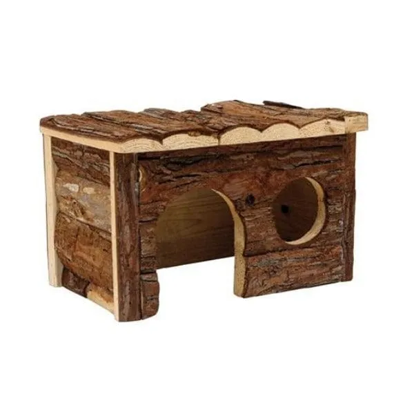 Living World TreeHouse Real Wood Cabin Hide for Small Animals