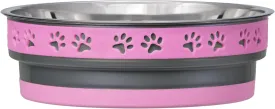 Loving Pets Corsa Pet Bowl for Dogs, Small, Fiery Pink