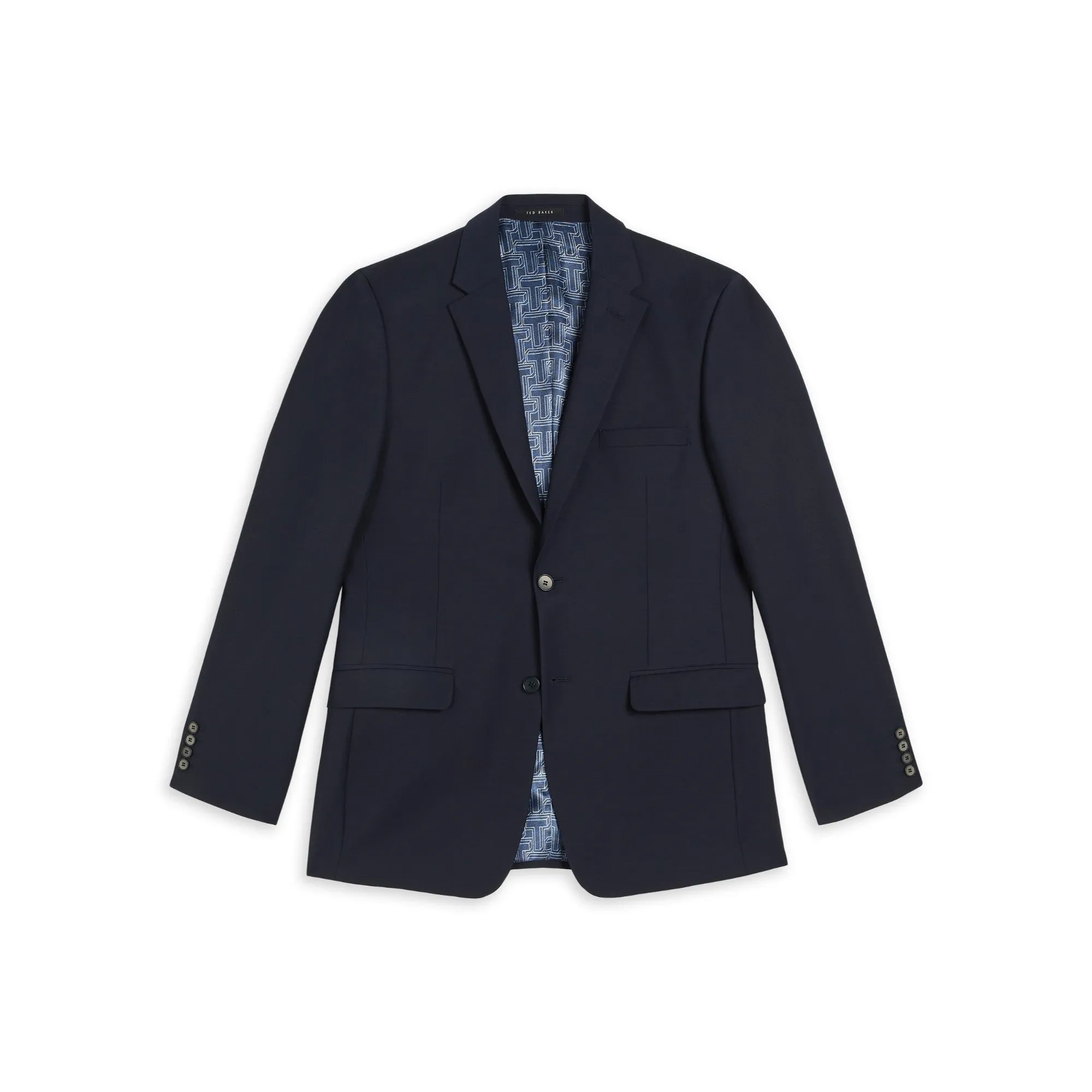Men Mps-Pilosjs-Slim Fit Plain Suit Jacket - Navy