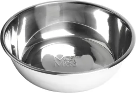 Messy Mutts Stainless Steel Bowl | Fits Messy Mutts Extra-Large Silicone Bowl Holders and Extra-Large Silicone Lids (Sold Separately) | Dog Food, Water Bowl | 6 Cup (Extra-Large)