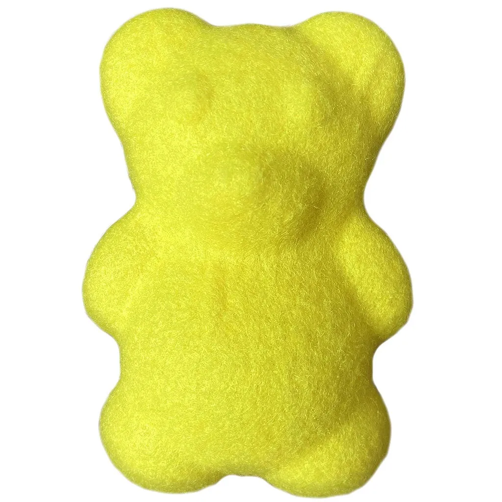 Nylabone Power Play Tennis Teddy Gripz Bear Dog Toy, Medium/Wolf