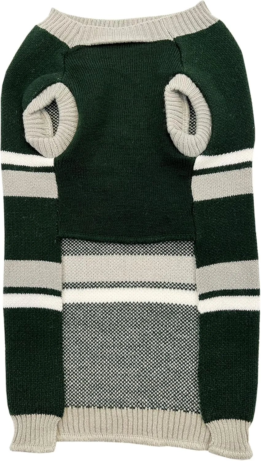Pets First NCAA Michigan State Spartans Dog Sweater, Size Medium. Warm and Cozy Knit Pet Sweater with NCAA Team Logo, Best Puppy Sweater for Large and Small Dogs, Team Color (MS-4179-MD)