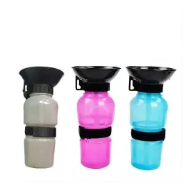 Portable Dog Water Bottle, 16.9Oz Capacity, Eco-Friendly, Squeeze Design, Convenient for Walks, Hikes, and Travel, Lightweight and Hygienic