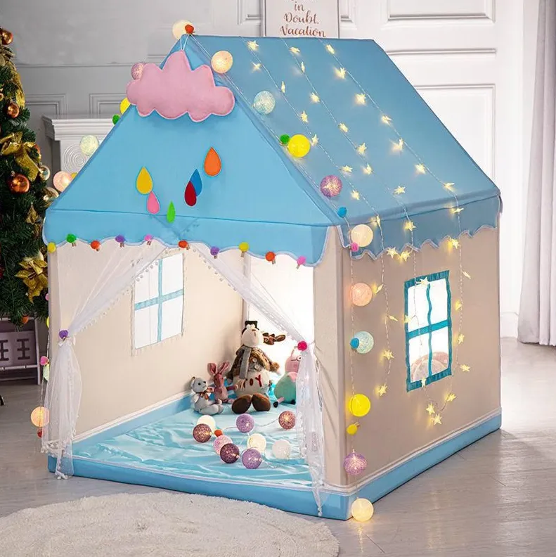 Portable Indoor And Outdoor Kids Play House Tent Yg-288 Blue