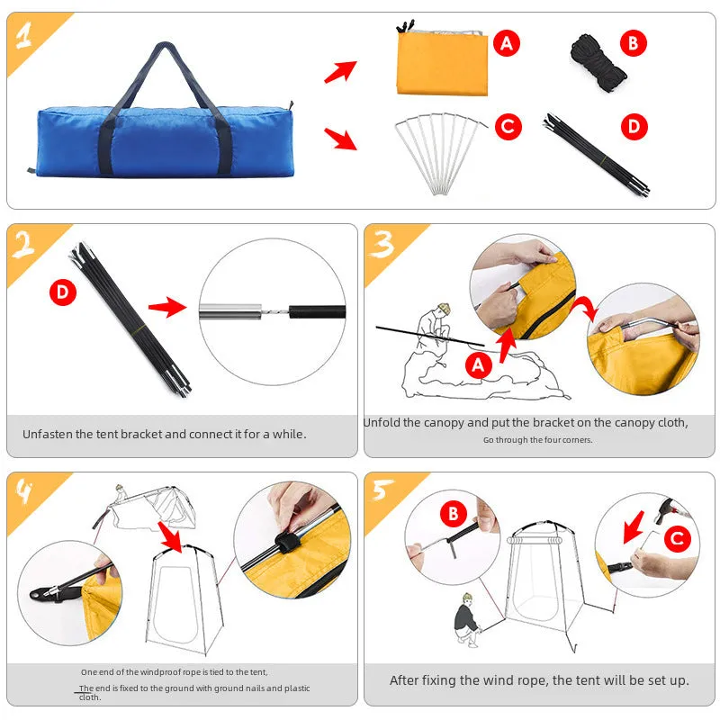 Portable Waterproof Shower Tent