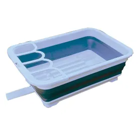 Quest Collapsible Dish Rack With Cutlery Holder and Sink Drainer