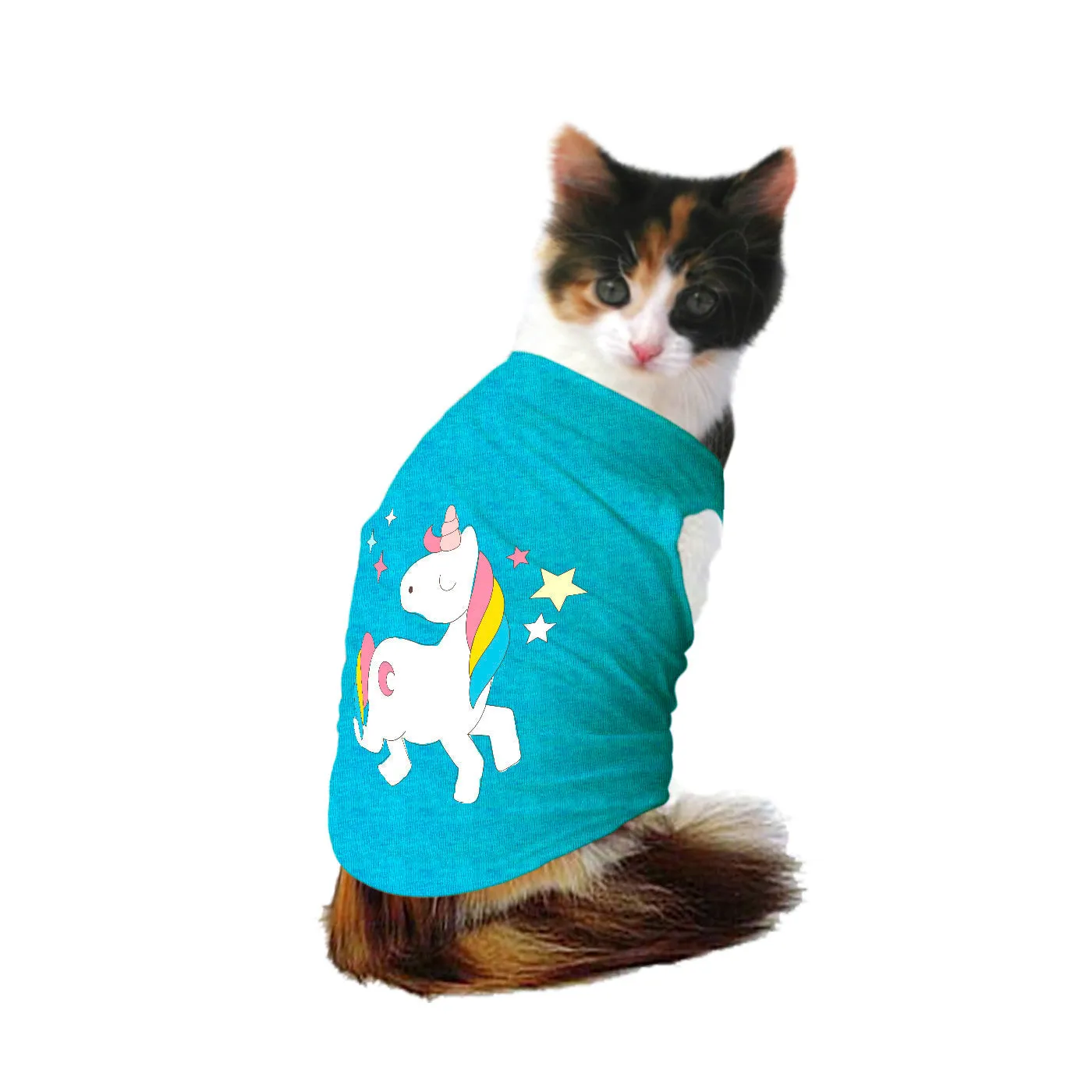 "Unicorn" Printed Tank Cat Tee