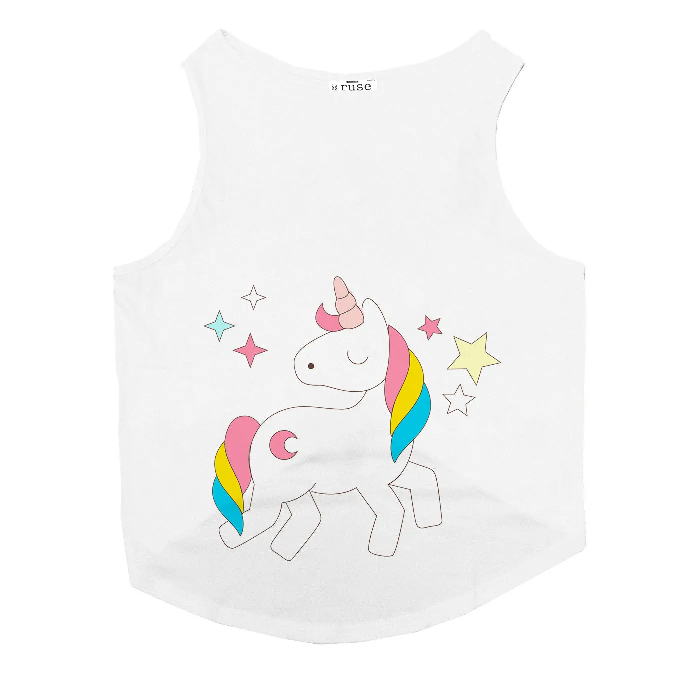 "Unicorn" Printed Tank Cat Tee