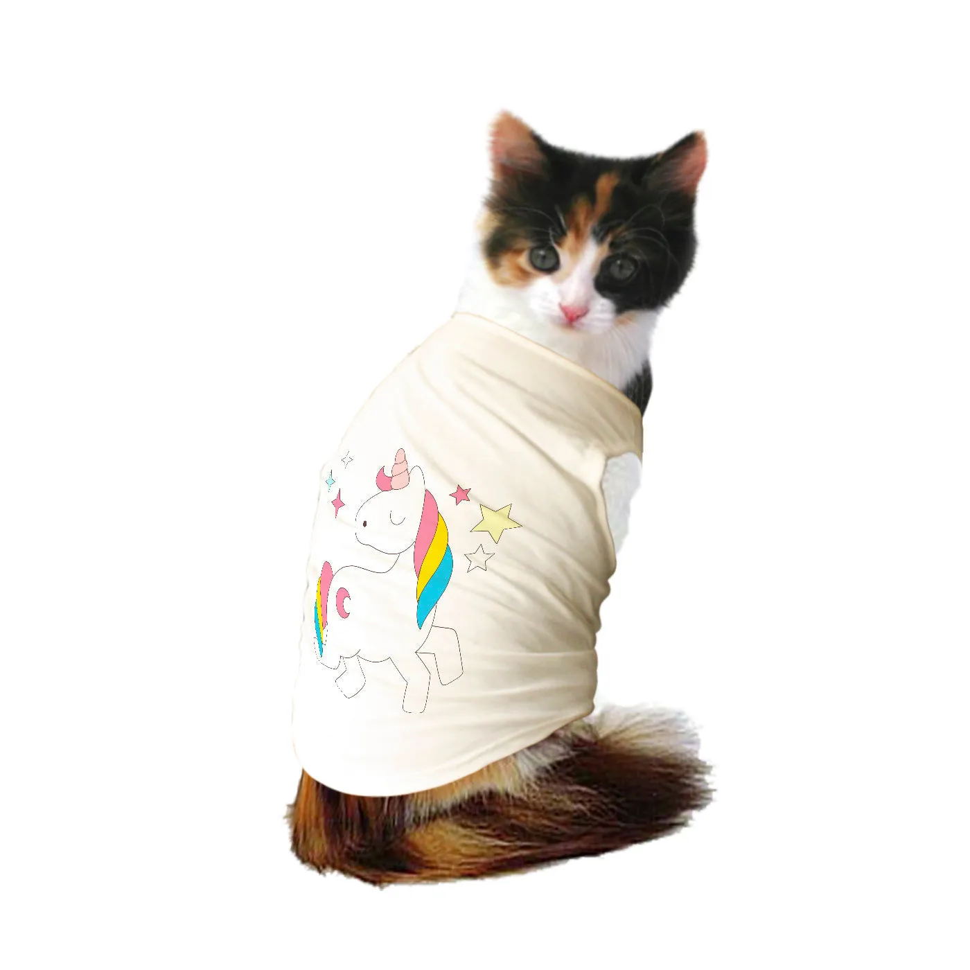 "Unicorn" Printed Tank Cat Tee