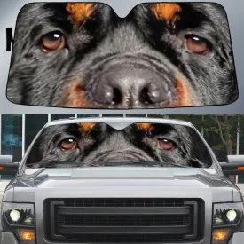 Rottweiler's Eyes Beautiful Dog Eyes Car Sun Shade Cover Auto Windshield