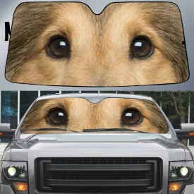 Shetland Sheepdog's Eyes Beautiful Dog Eyes Car Sun Shade Cover Auto Windshield