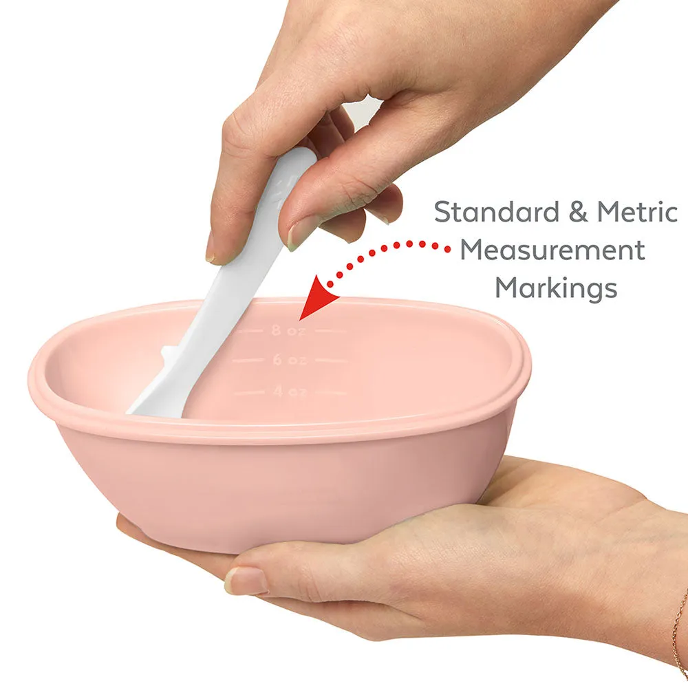 Skip Hop Easy-Serve Travel Bowl & Spoon- Soft Coral