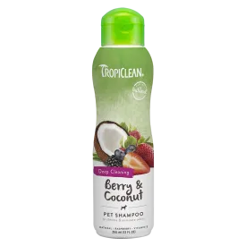 Tropiclean Deep Cleaning Berry & Coconut Pet Shampoo 12oz