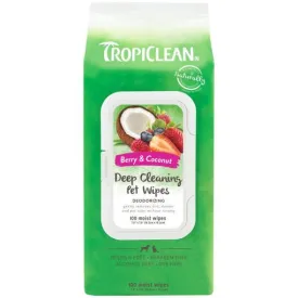 Tropiclean Deep Cleaning Wipes 100pk