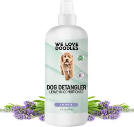 [Upgraded Version] We Love Doodles Dog Detangler Spray - Leave-in Conditioner for Dogs - Dog Detangling Spray - Dematting Spray for Dogs - Tangle Remover - Made in The USA - Large 16 fl oz (Lavender)