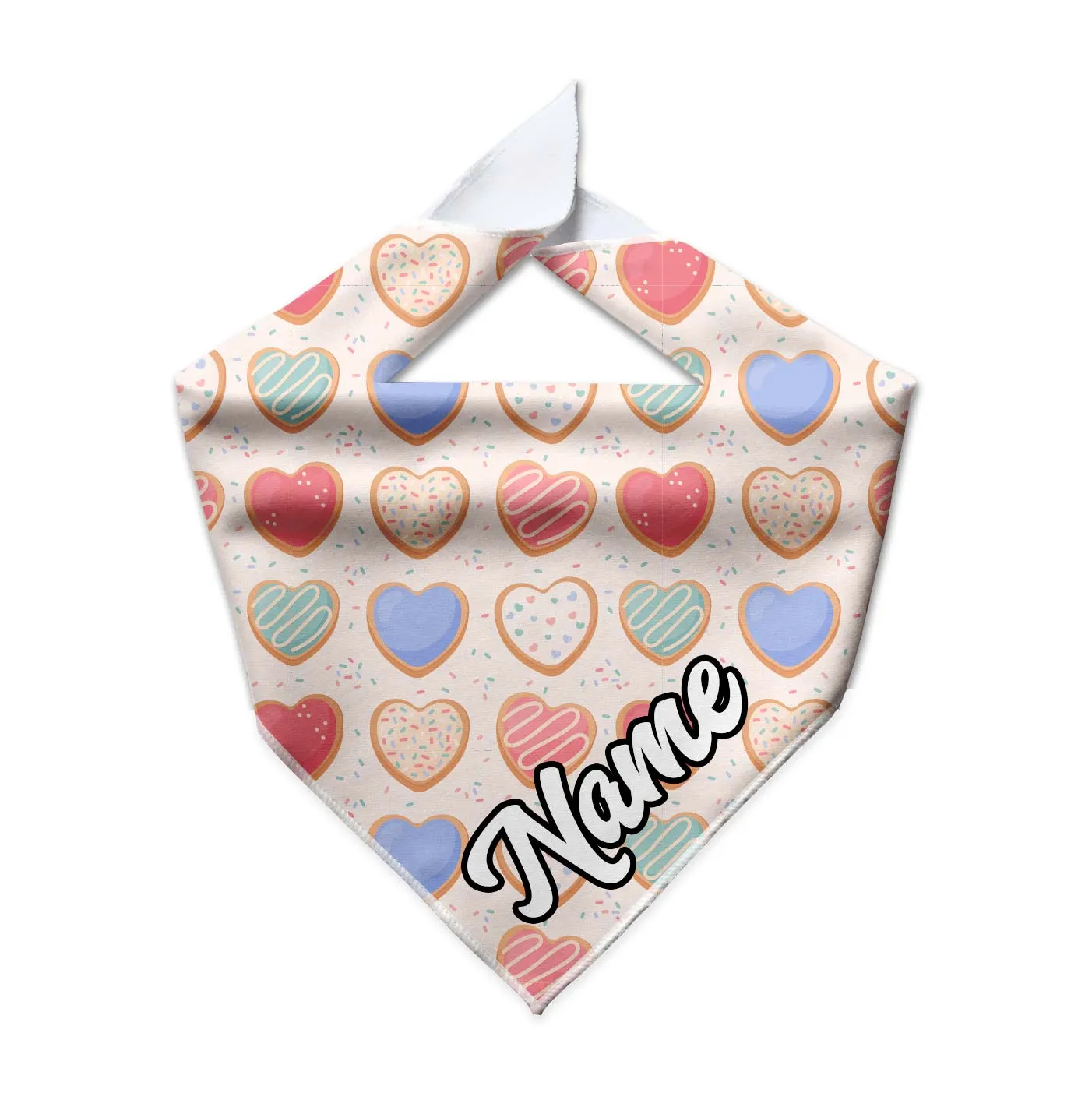 Valentine Cookie Cooling Dog Bandana